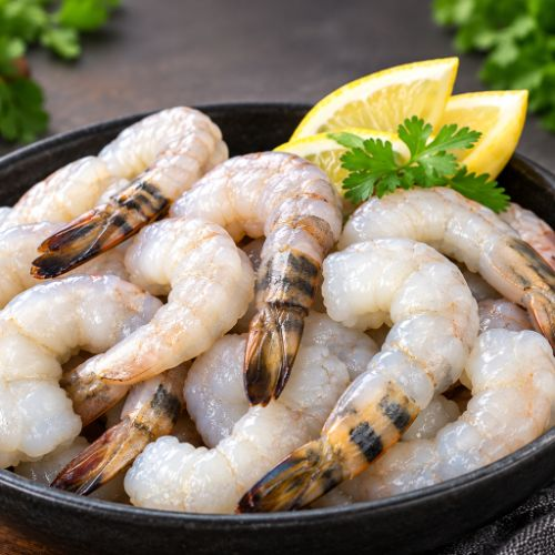 CLEANED TIGER PRAWNS